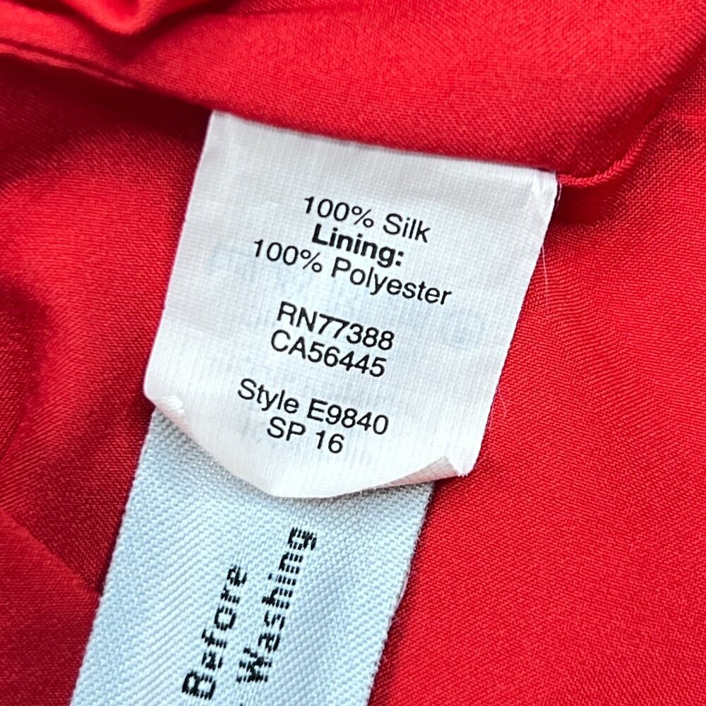 Madewell Starview Silk Sleeveless Cami Slip Dress Red Orange Size 2 - NWOT - Picture 7 of 8